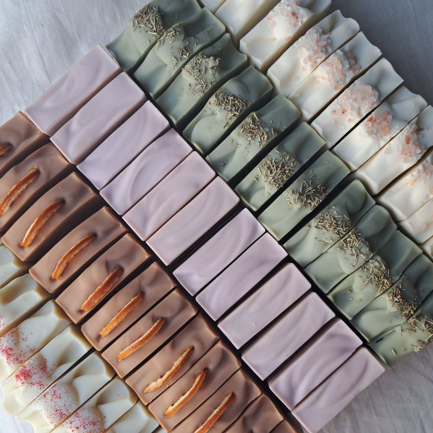 Calico handmade soap bar - Blood orange & mandarin