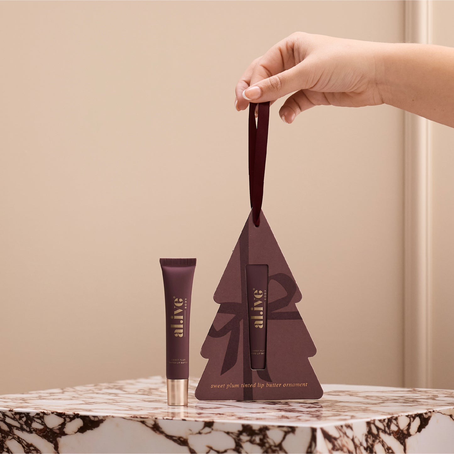 Al.ive tinted lip butter ornament - sweet plum