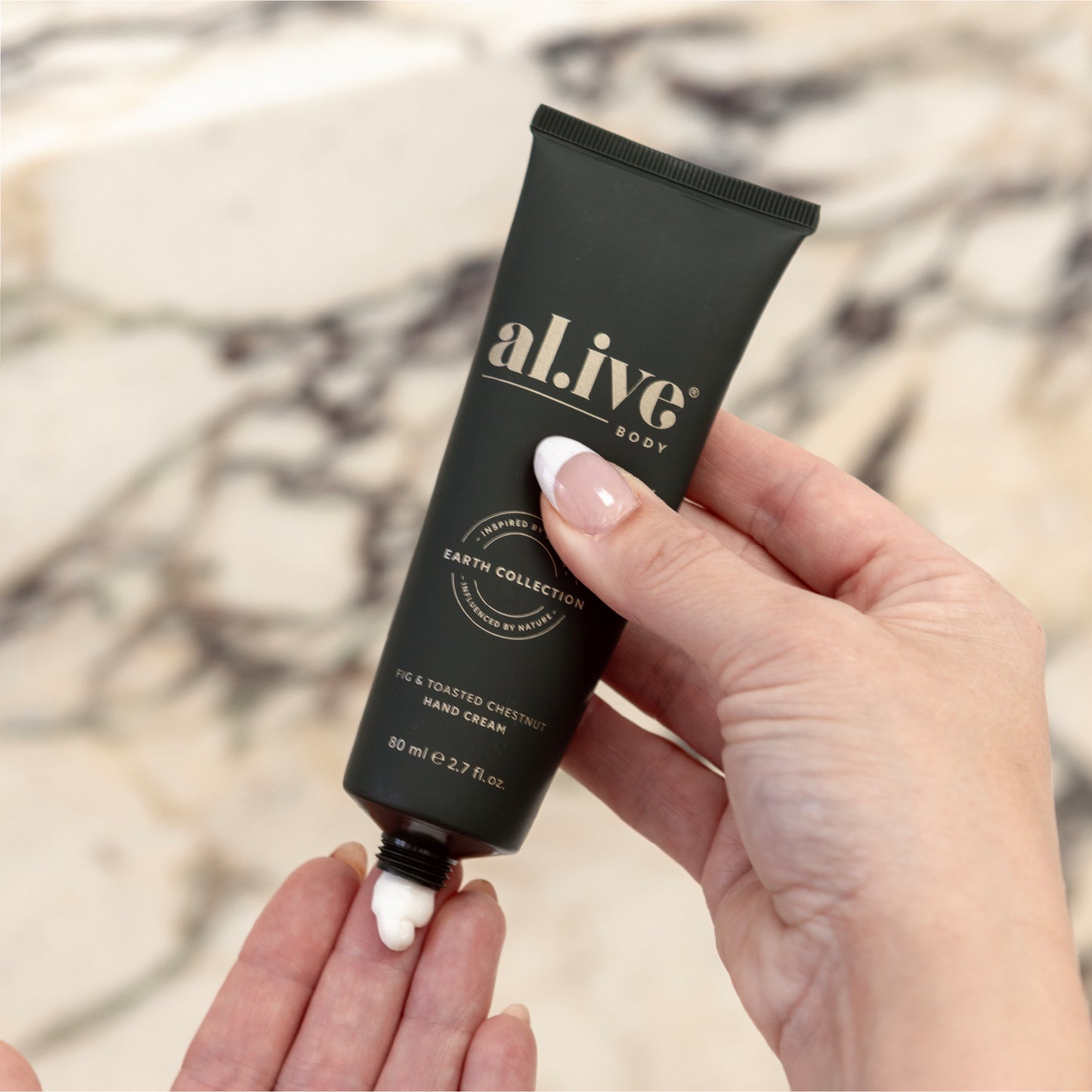 Al.ive hand cream cracker - fig & toasted chestnut
