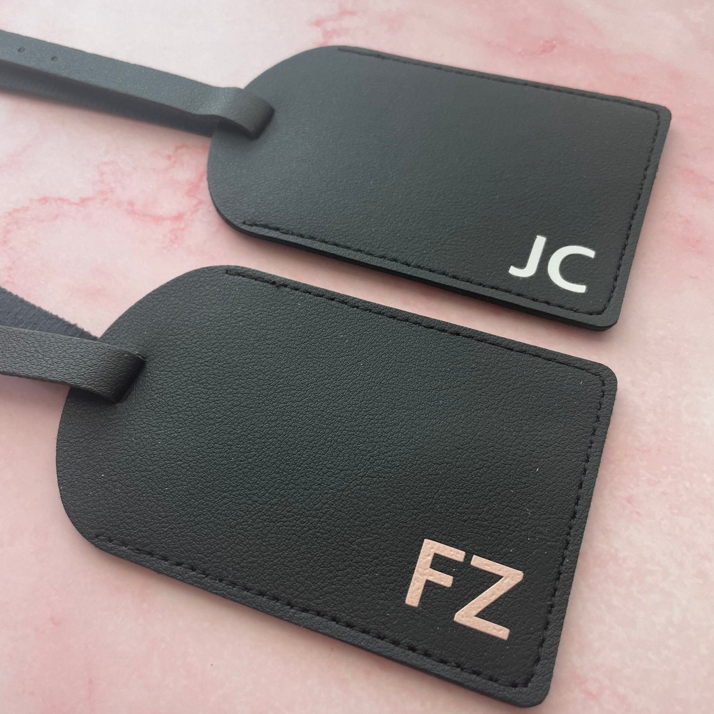 Personalised Leather Look Bag Tags