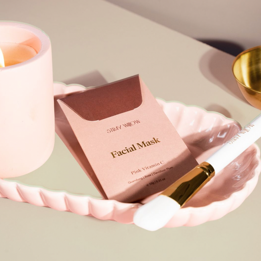 Stray Willow Pink Vitamin C Face Mask
