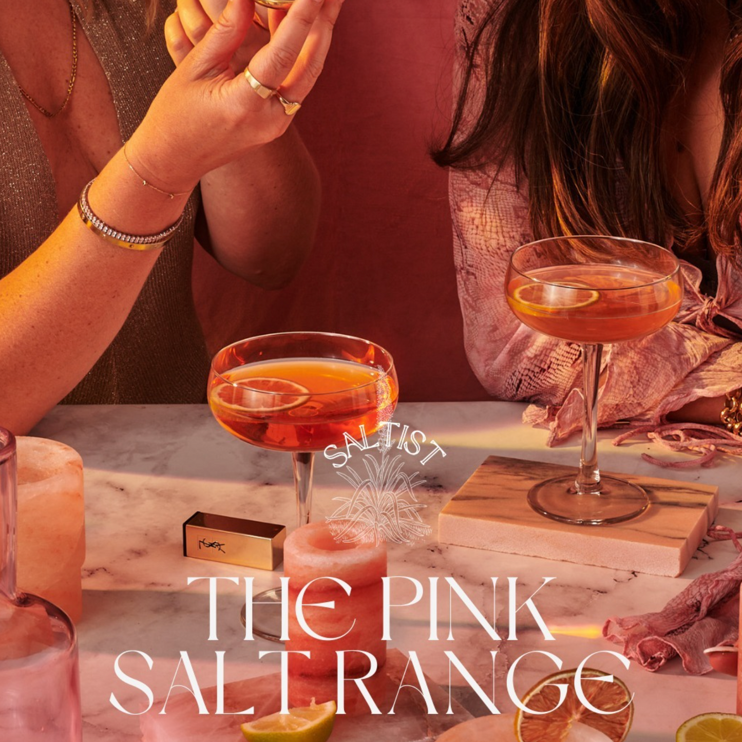 Pink Salt Glass + On-The-Go Bag