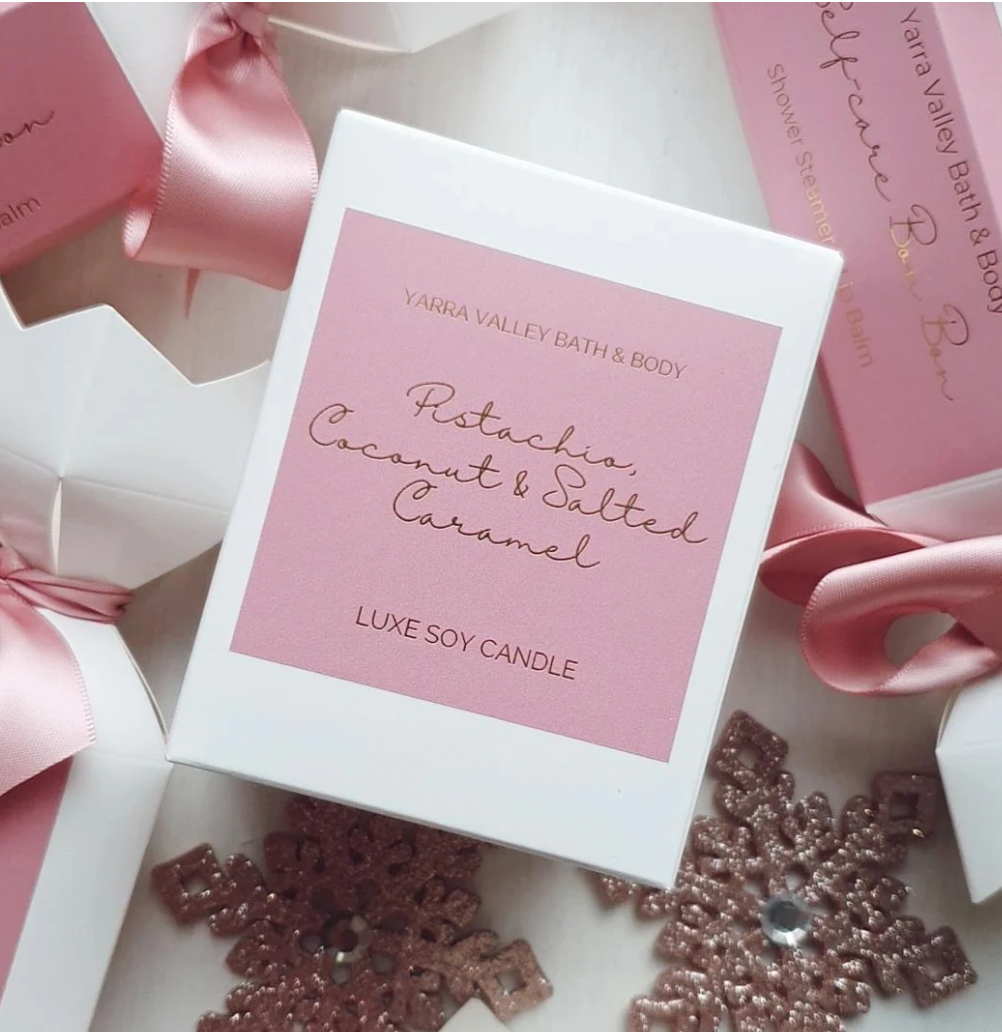 Pistachio & Salted Caramel Candle - Yarra Valley Bath & Body