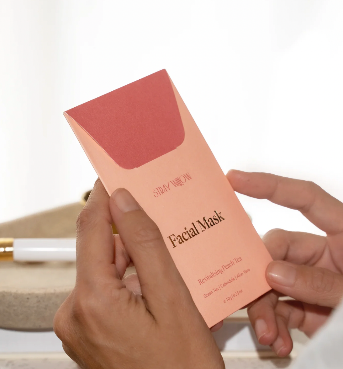 Stray Willow Peach Tea Clay Face Mask