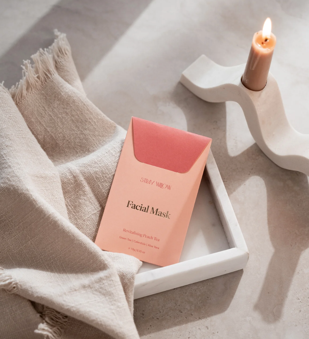 Stray Willow Peach Tea Clay Face Mask