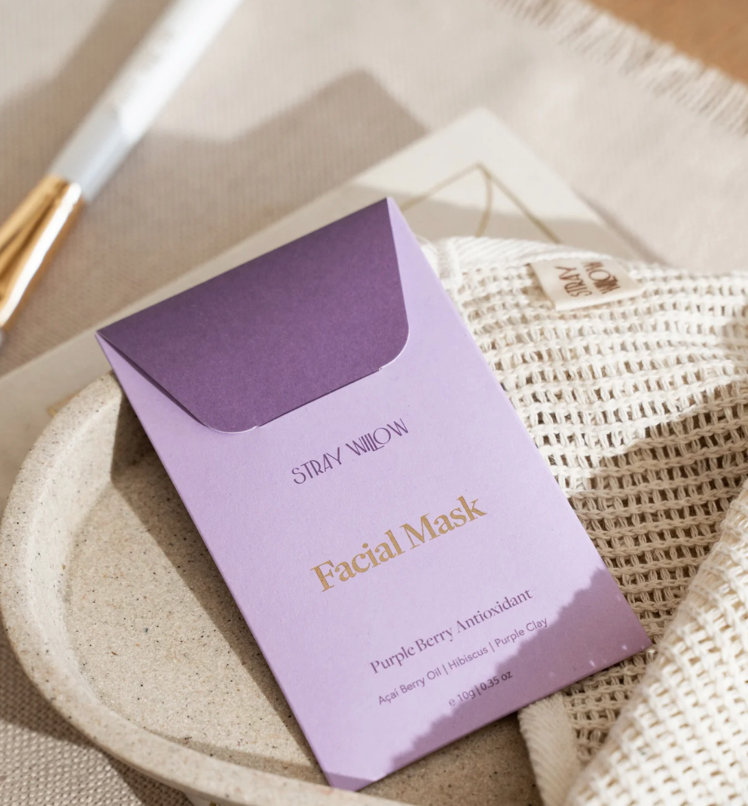 Stray Willow Purple Berry Clay Face Mask