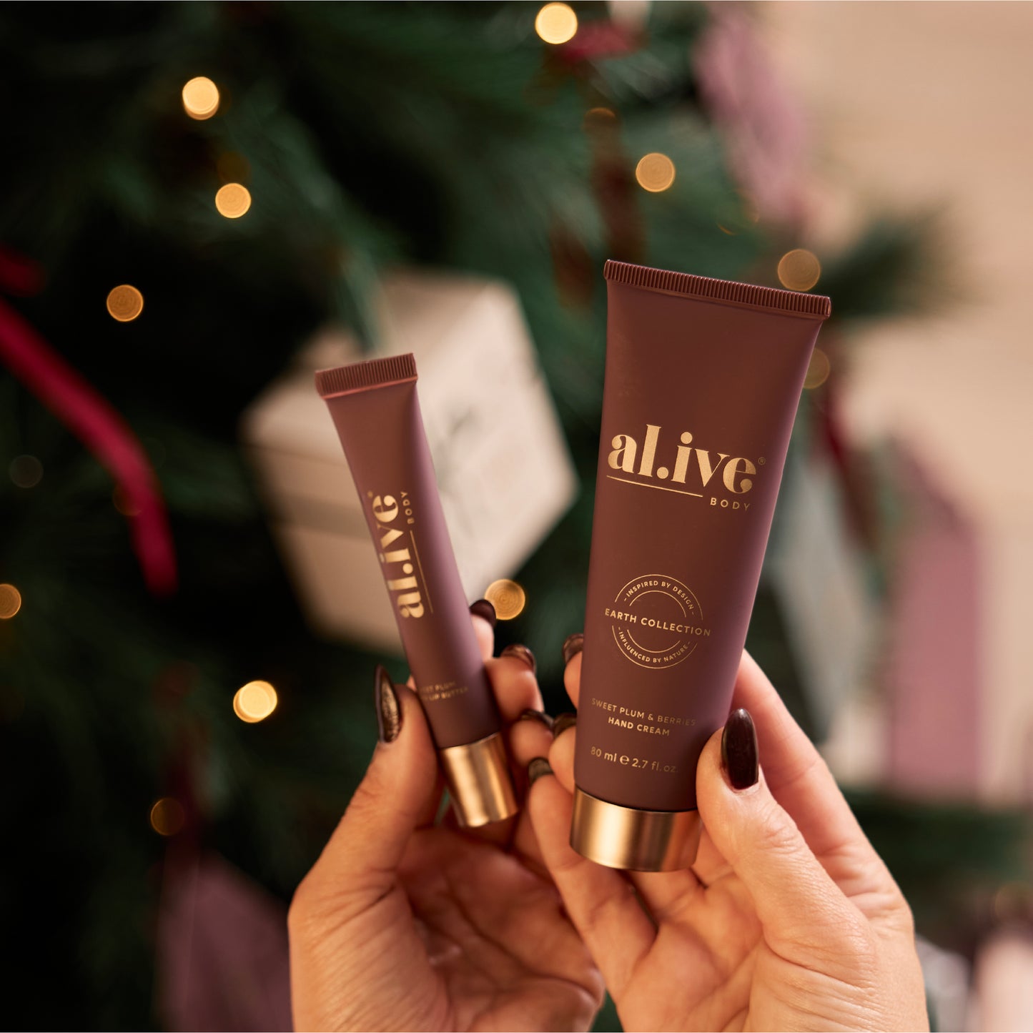 Al.ive hand & lip gift set - sweet plum & berries