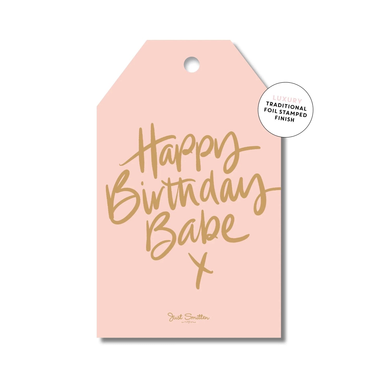 Happy Birthday Foil Gift Tag