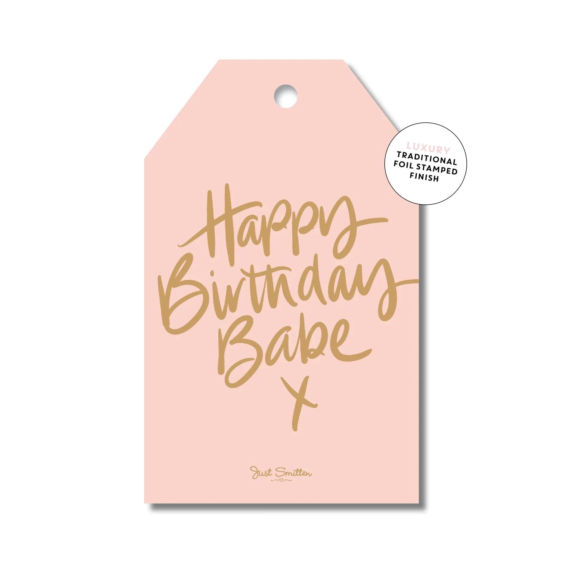 Happy Birthday Foil Gift Tag