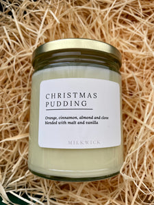 Milkwick Christmas Pudding Soy Candle