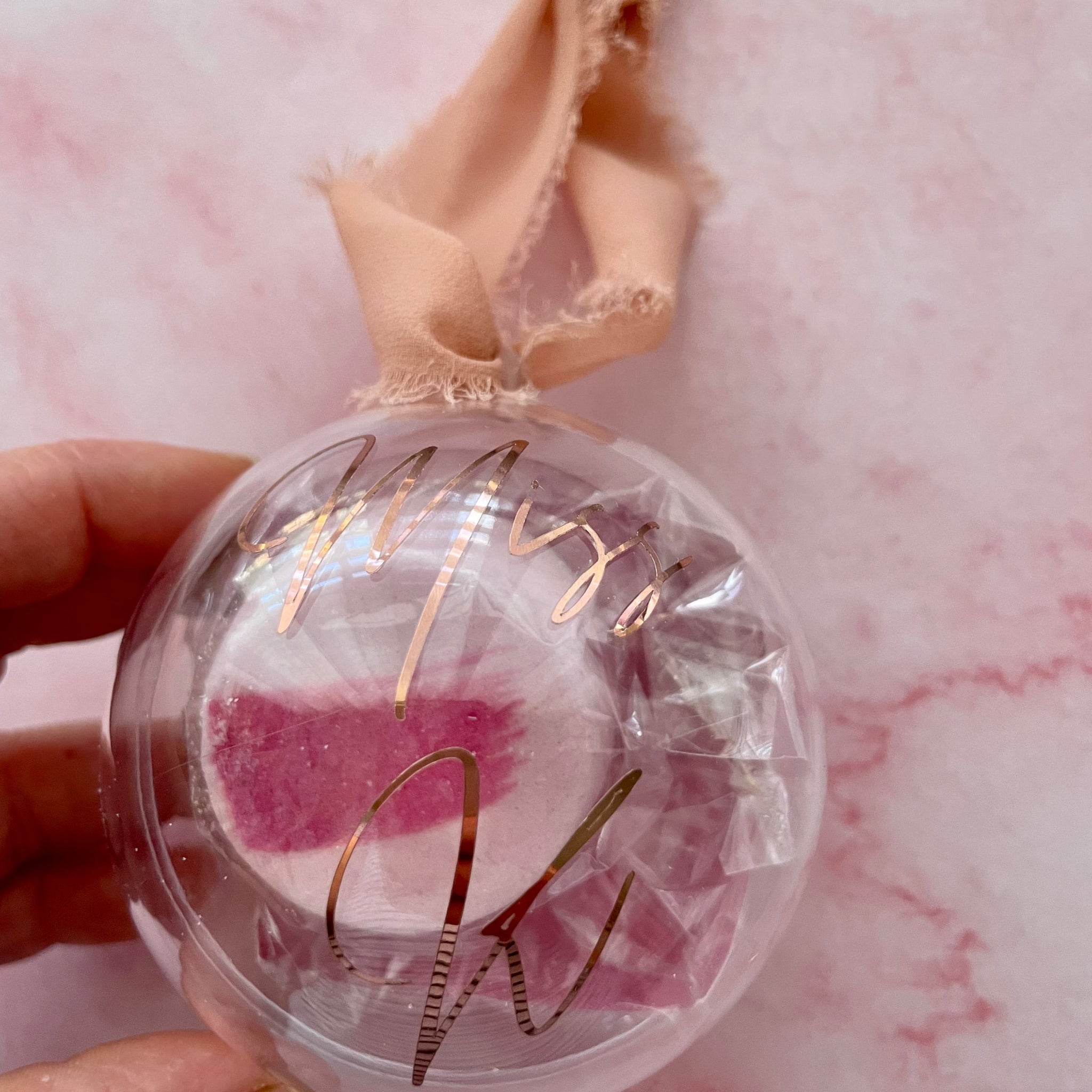 Personalised Xmas Gift Baubles - With Shower Steamer Inside