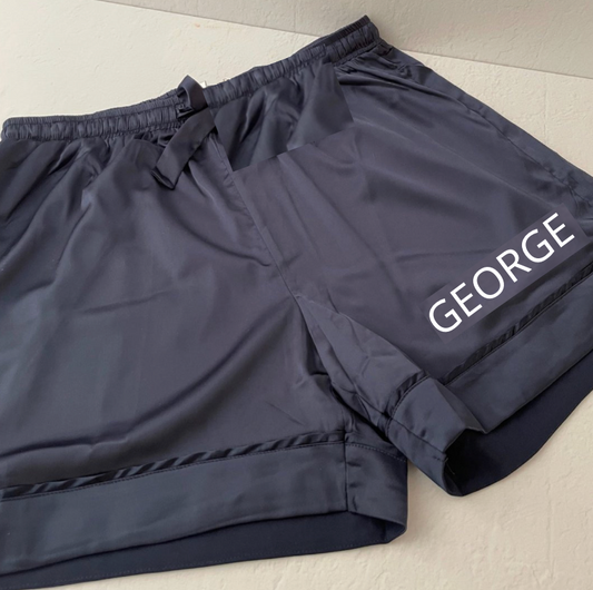 Men's Personalised Satin Boxer Shorts