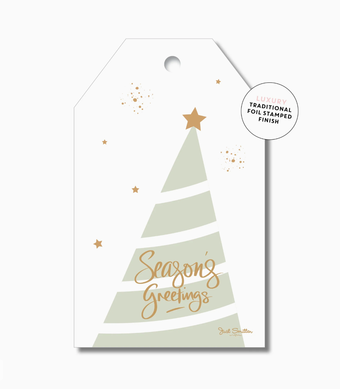 Seasons Greeting Tree Gift Tag