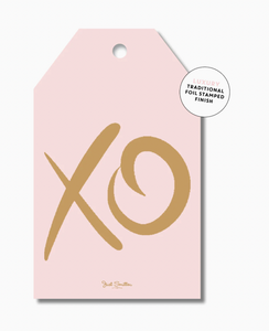 Blush XO gift tag