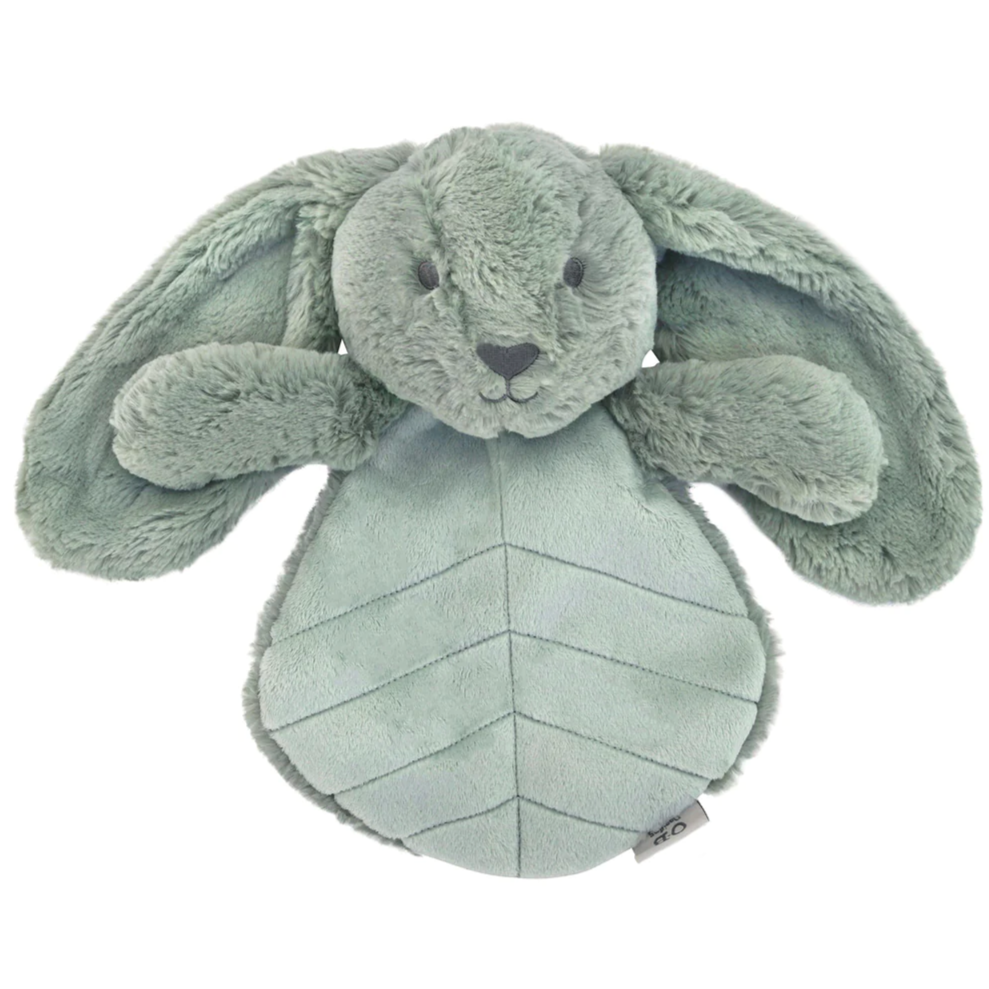 Beau Bunny Sage Green Baby Comforter