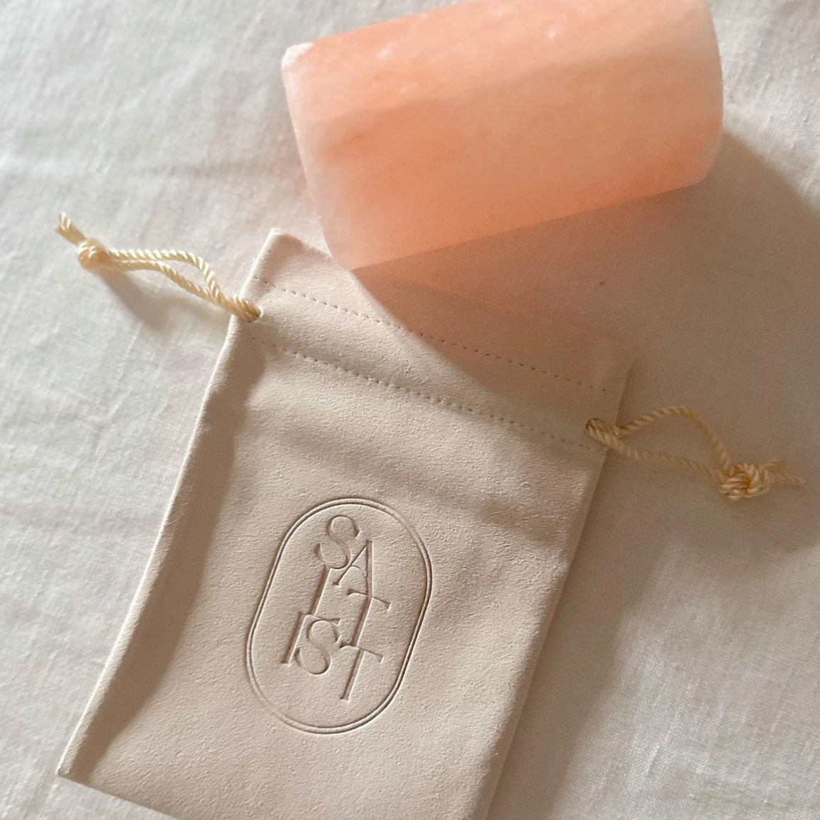 Pink Salt Glass + On-The-Go Bag
