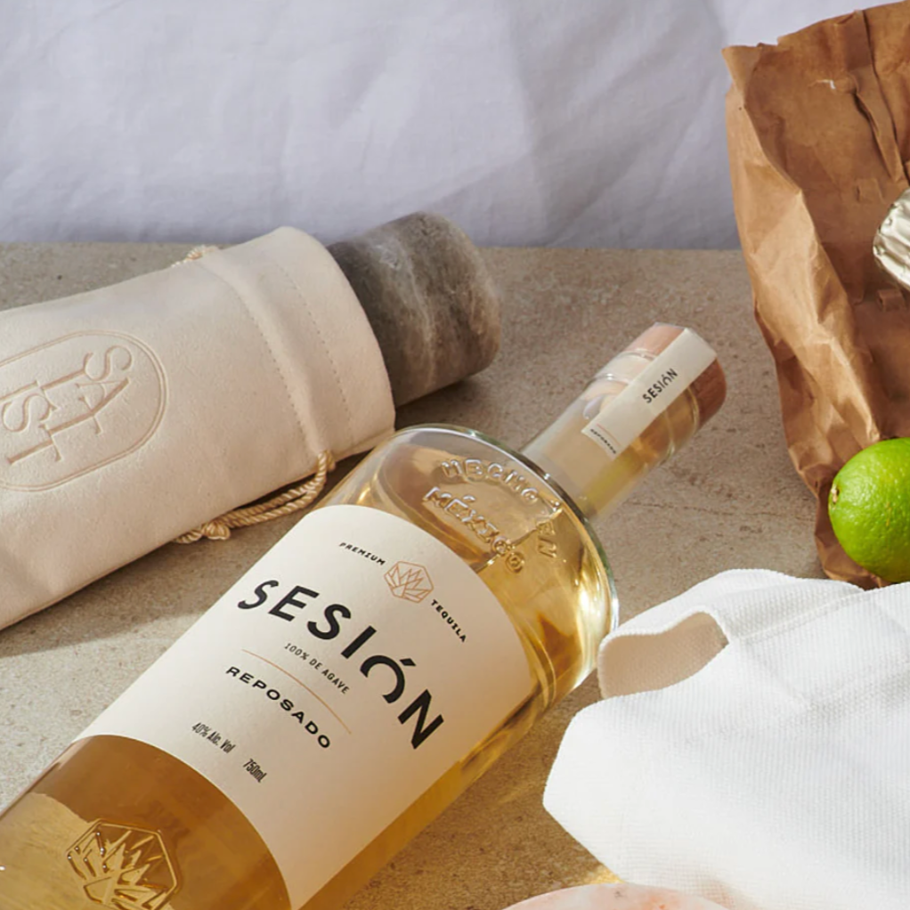 Pink Salt Glass + On-The-Go Bag