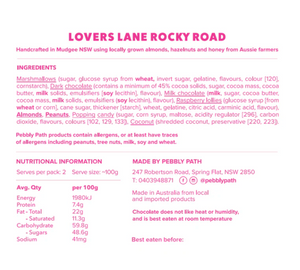 Lovers Lane rocky road