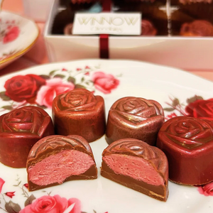 Half Dozen Raspberry Rose Chocolates