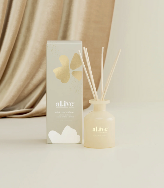 Al.ive Mini Reed Diffuser - Golden Wattle & Citrus