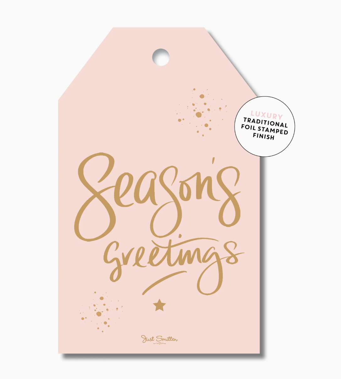 Season's Greetings Peach