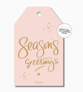 Season's Greetings Peach