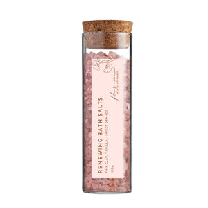Renewing Bath Salts - Pink Clay, Vanilla, Sweet Orange