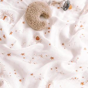 Premium Organic Baby Muslin Wrap - Constellation