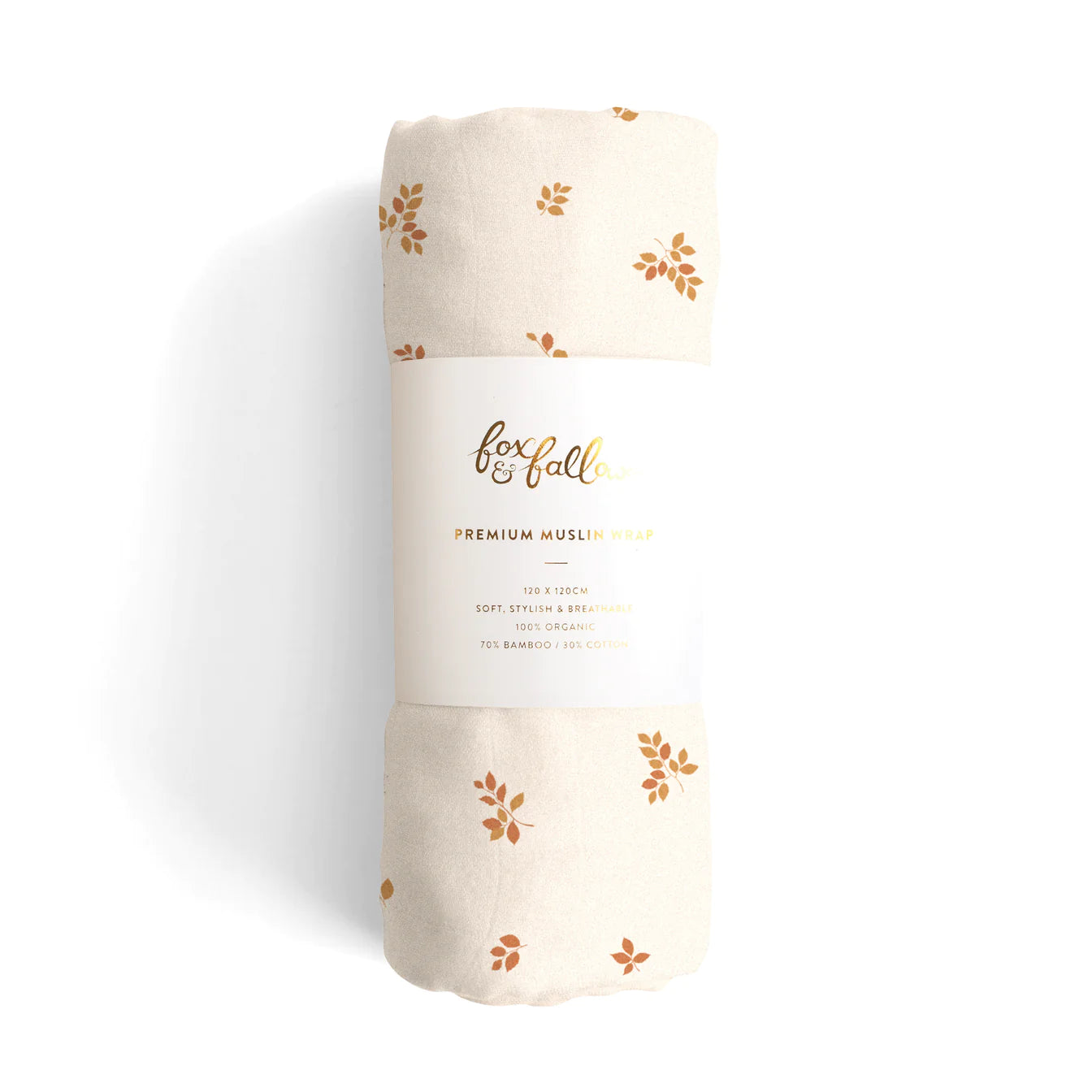 Premium Organic Baby Muslin Wrap - Birch Leaf