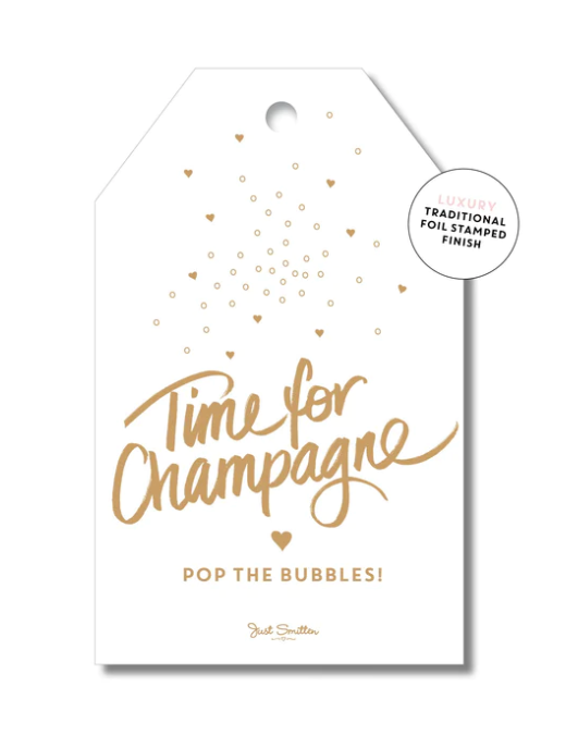 Time For Champagne Gift Tag