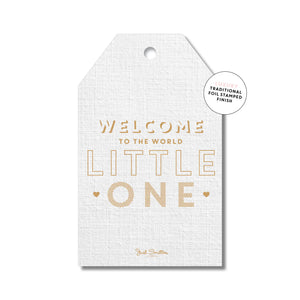 Welcome to the world Gift Tag