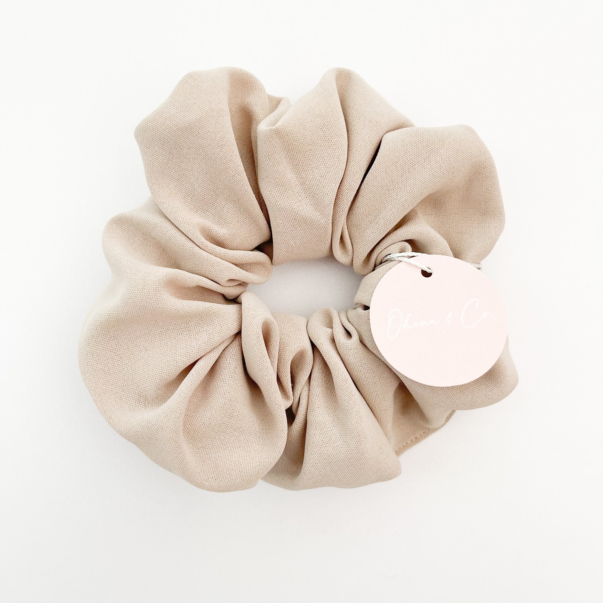 Beige Scrunchie