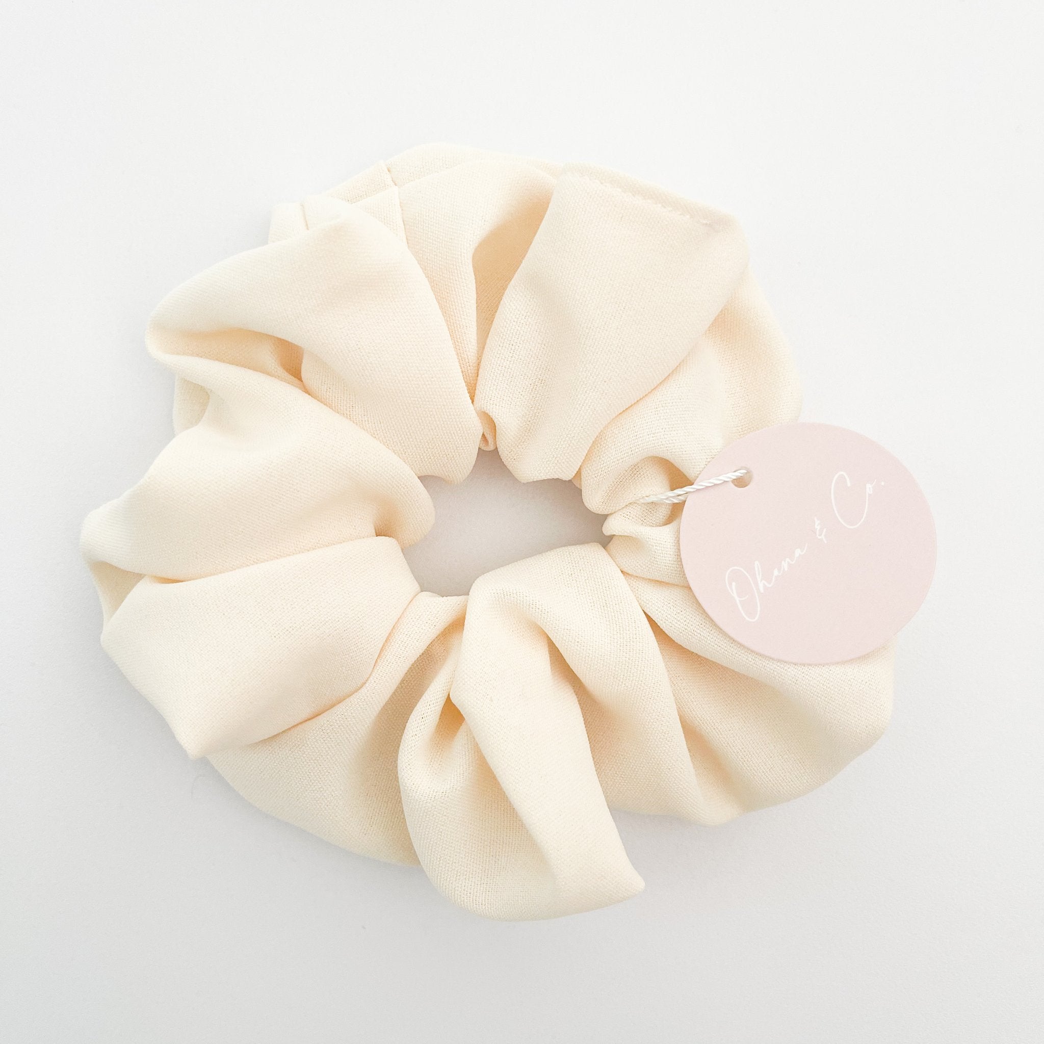hand made classic cream scrunchie gifts for her from little gift project