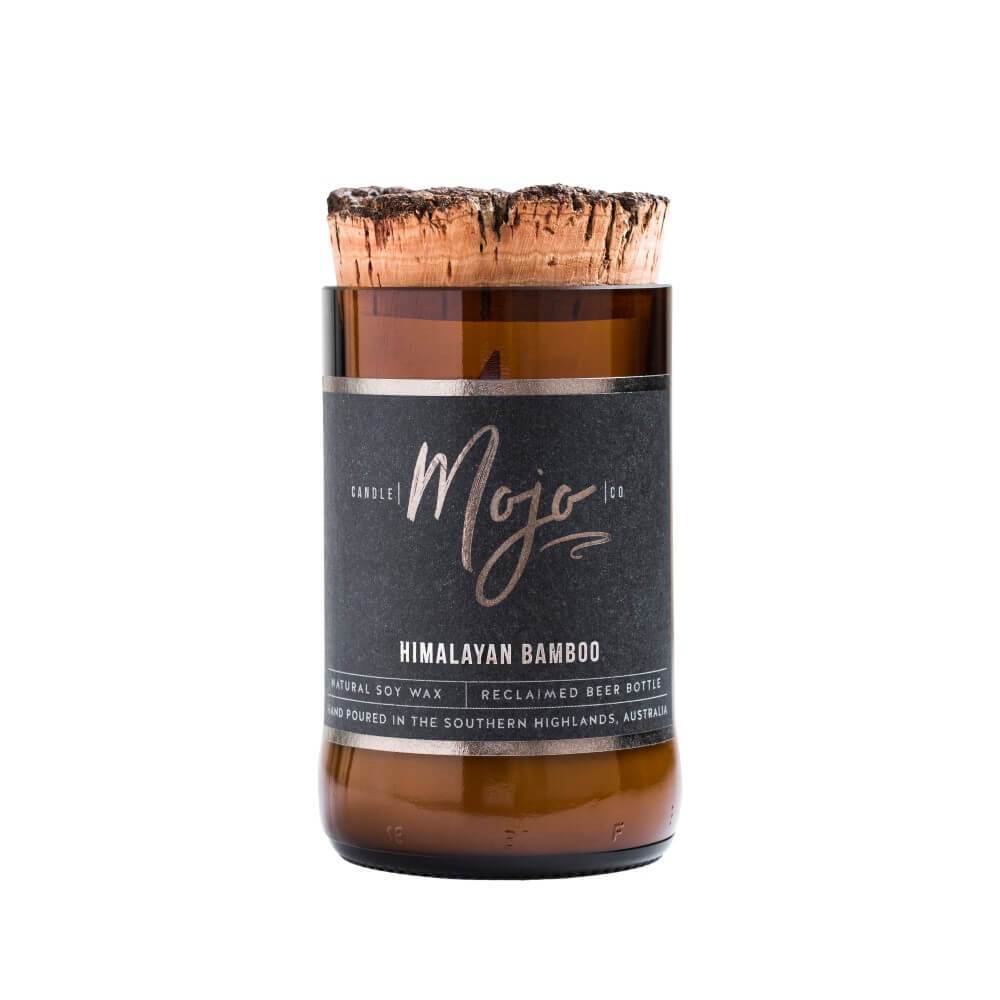Wood Wick Reclaimed Beer Bottle Soy Candles