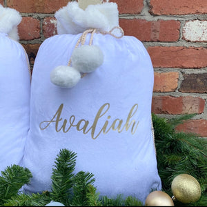 personalised christmas sacks australia from little gift project